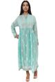 Chikankari Breeze Jute Cotton Gown